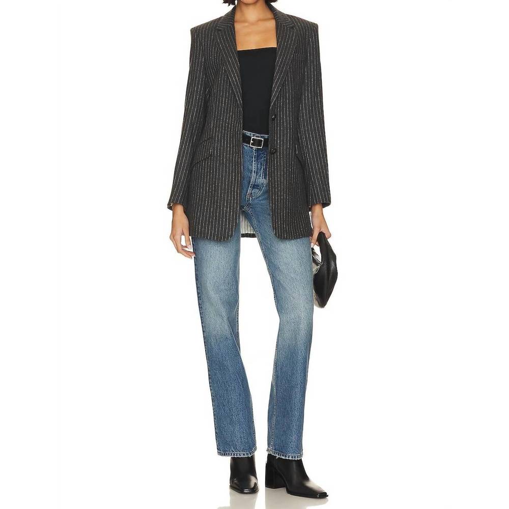 NEW RAG & BONE charles italian blazer in grey